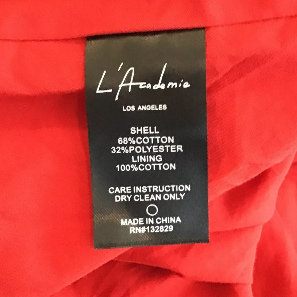 L’Academie Dress Red Juni Off Shoulder Revolve S - Picture 9 of 9